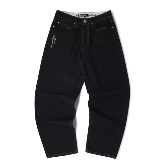 Premium 5 Pocket Relaxed Denim Pant - Raw Indigo