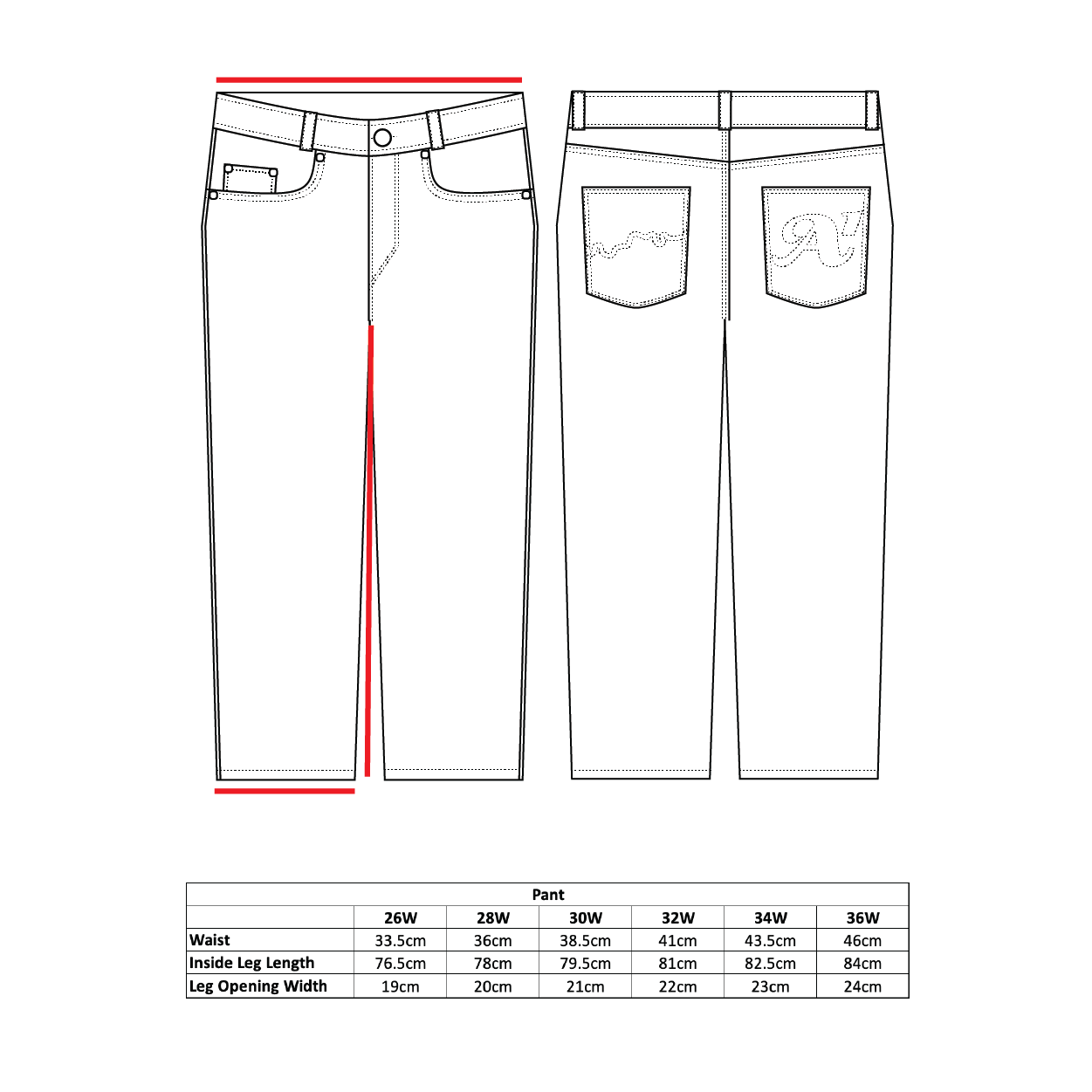 Double Knee Pant - Indigo Blue
