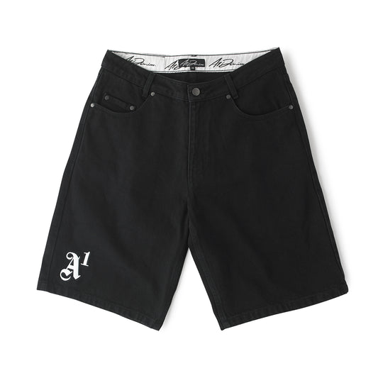 Denim Short  - Black
