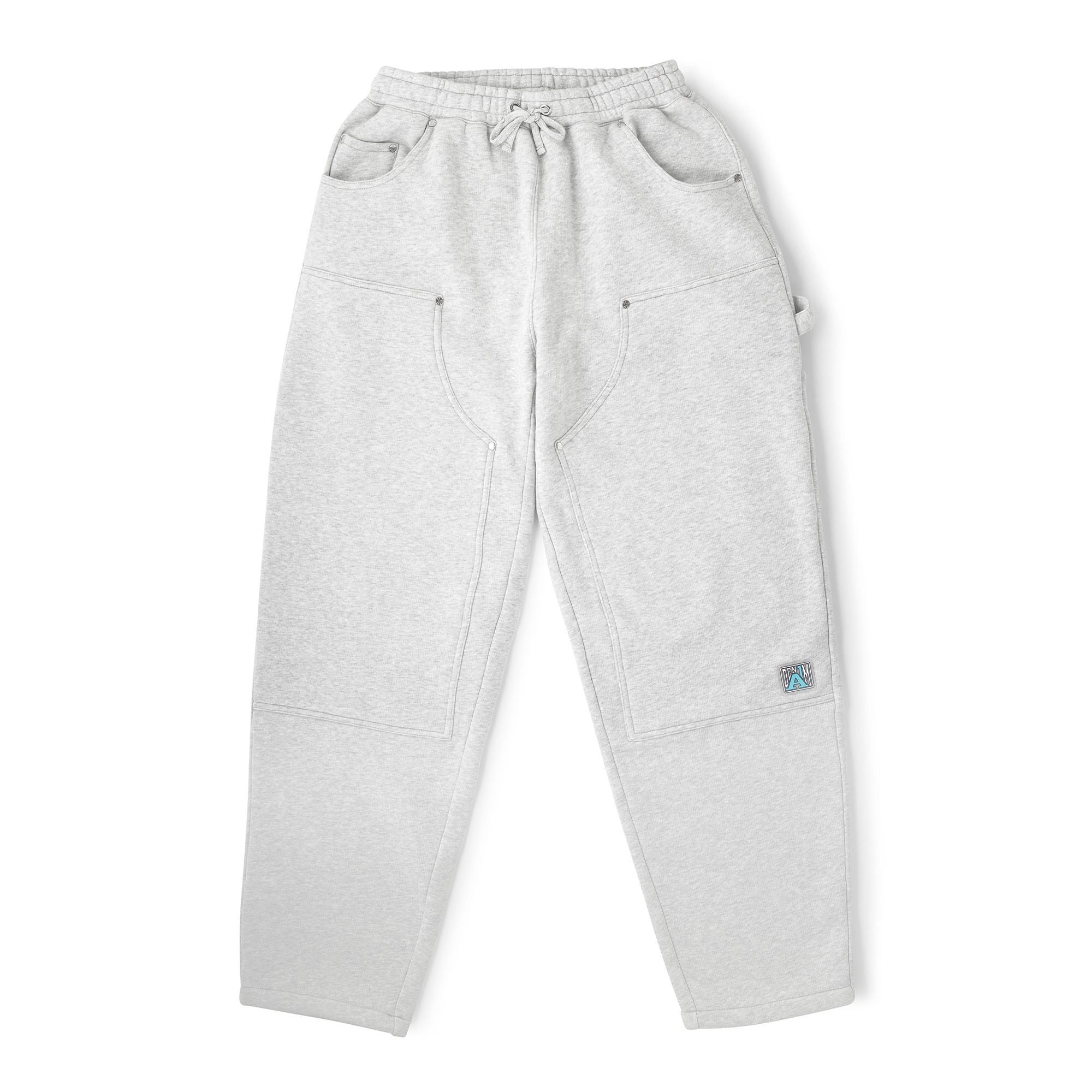 A1 Double Knee Sweat Pant - Grey Marle