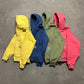 Quilted Double Zip Hood - Overdyed