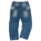 003 Double Knee Pant - Mid Blue