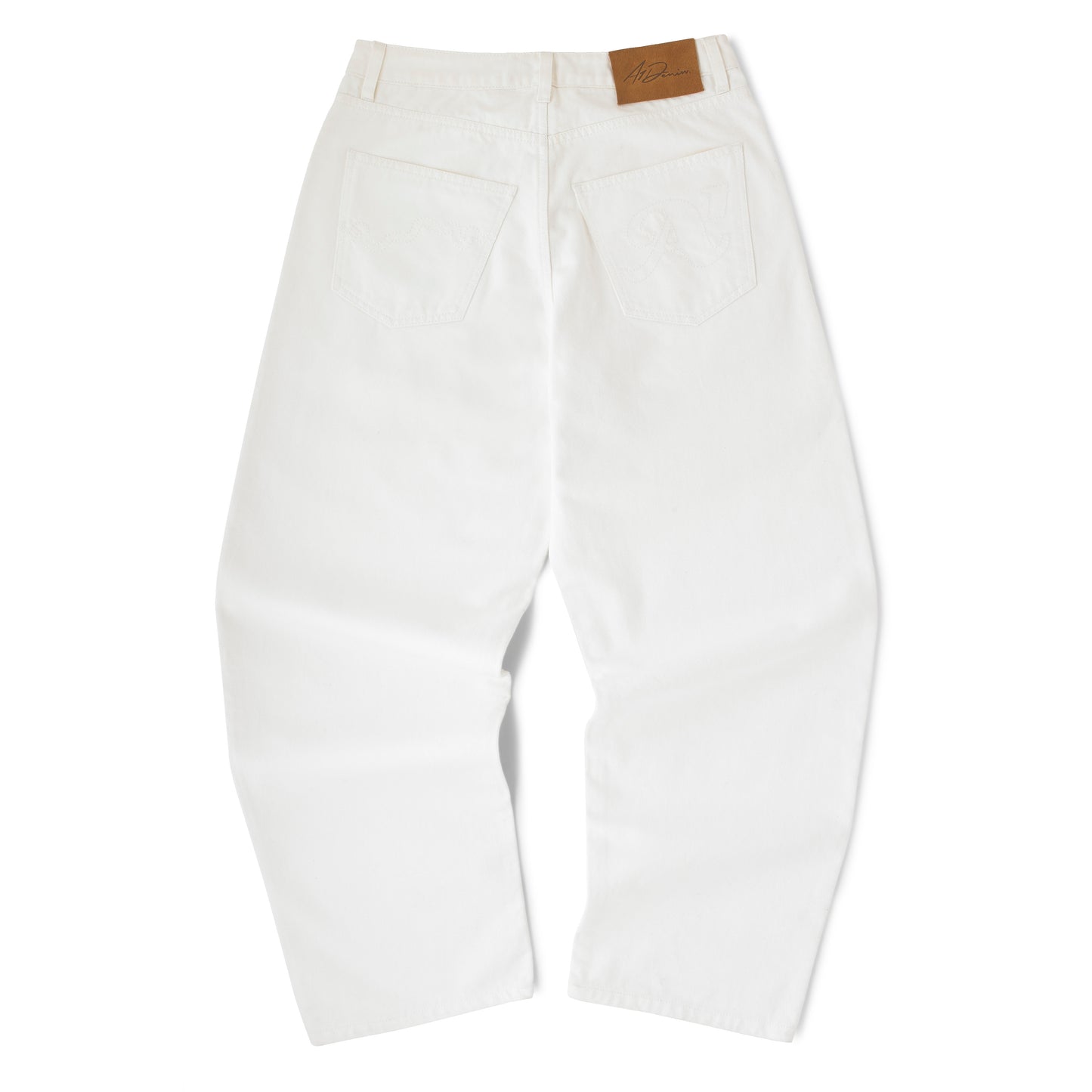 5 Pocket Relaxed Denim Pant - White
