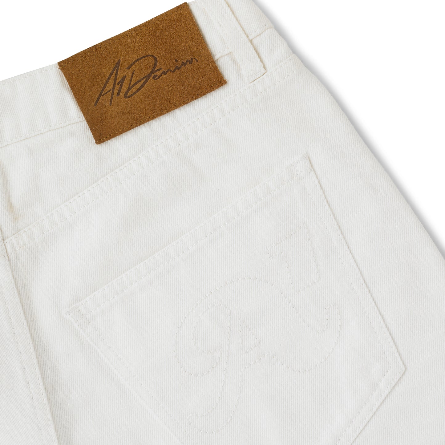 5 Pocket Relaxed Denim Pant - White
