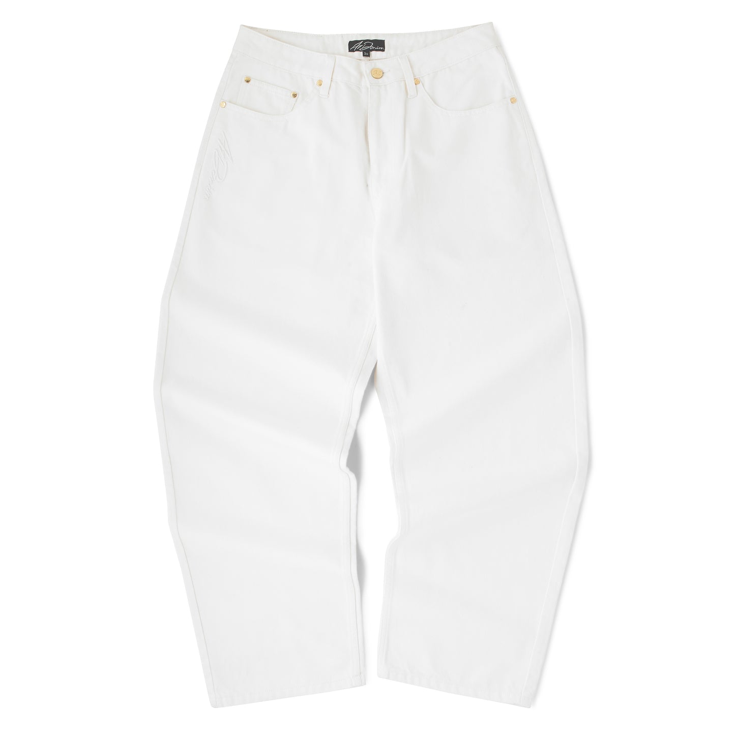 5 Pocket Relaxed Denim Pant - White