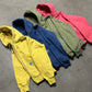 Quilted Double Zip Hood - Overdyed