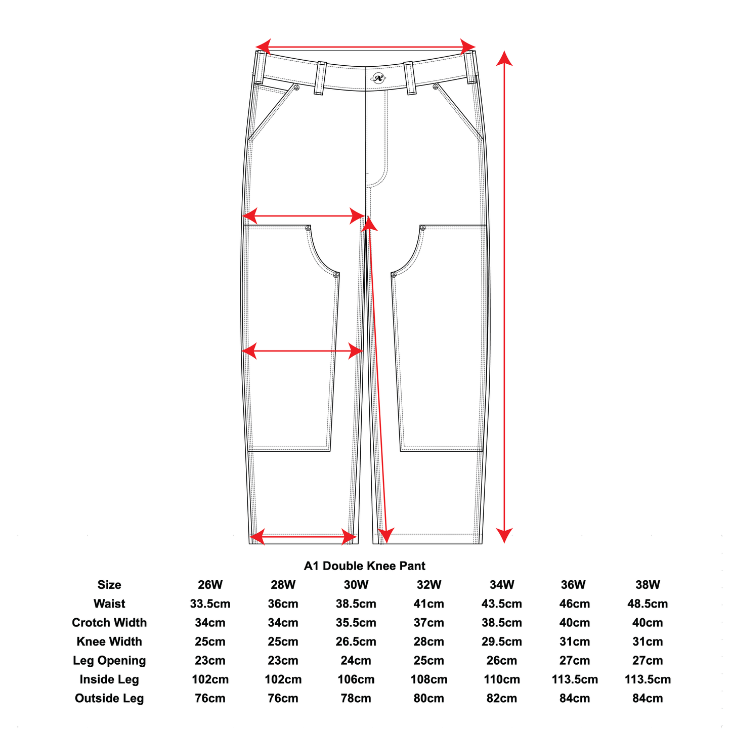 003 Double Knee Pant - SPLATTER
