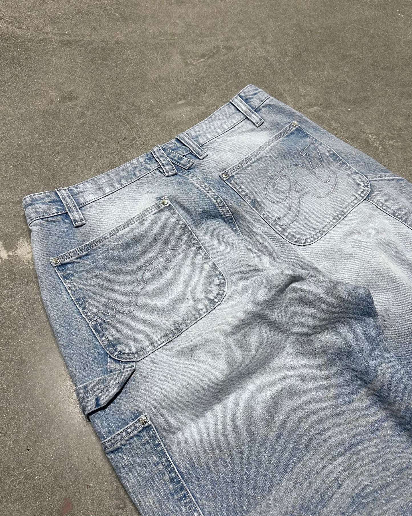 003 Double Knee Pant - Light Blue
