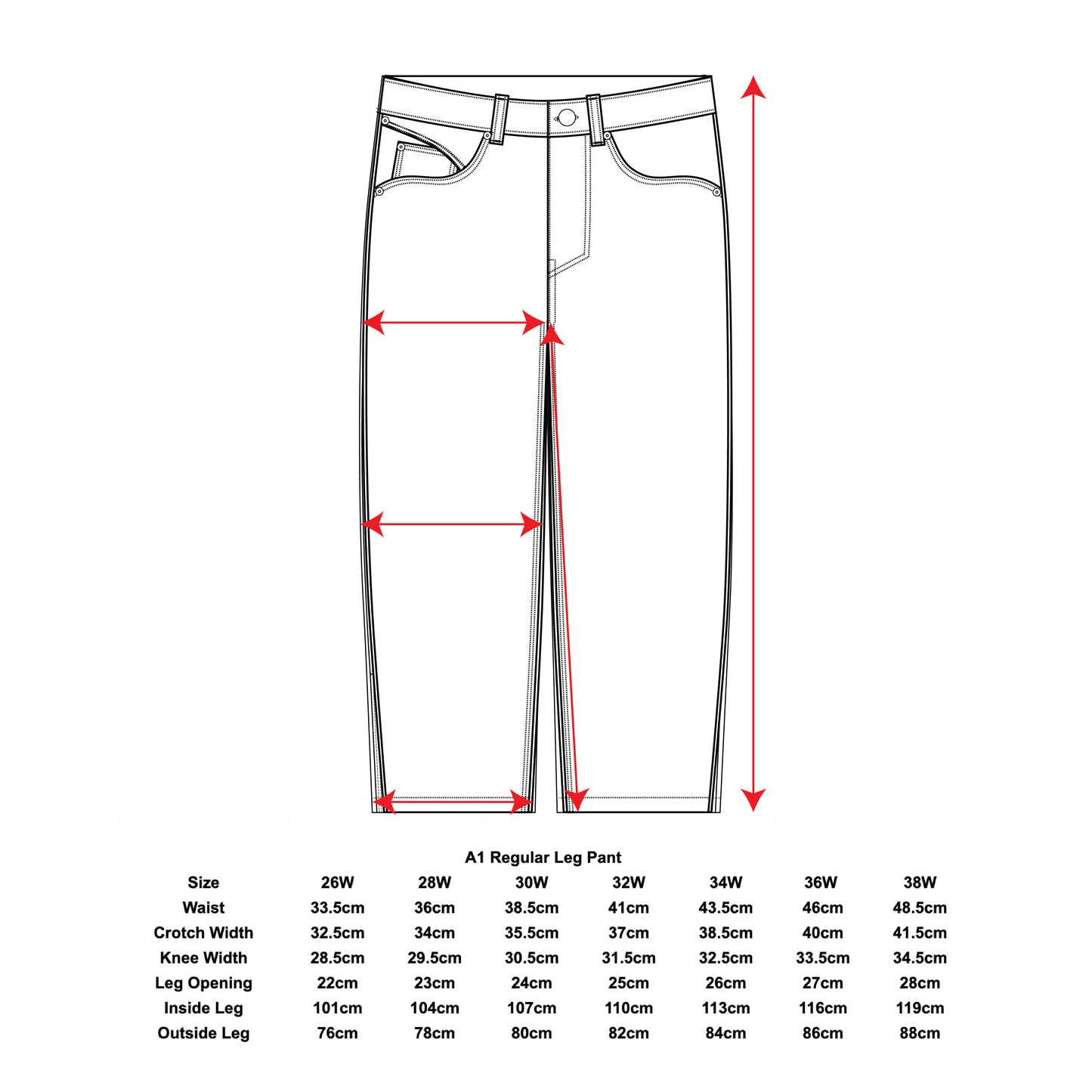 001 Regular Pant - Cream