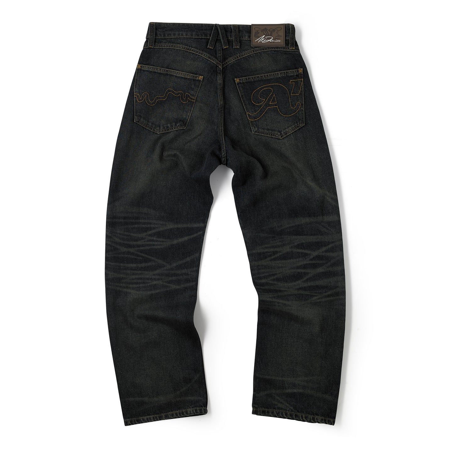 Premium 5 Pocket Straight Leg Denim Pant - VTG Mud Wash