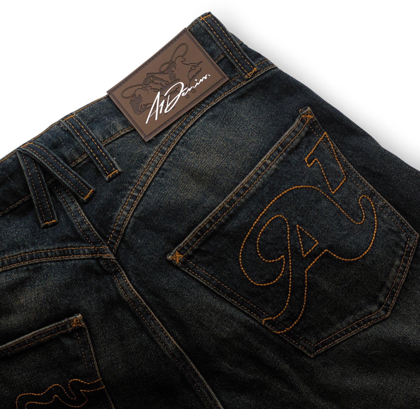 Premium 5 Pocket Straight Leg Denim Pant - VTG Mud Wash