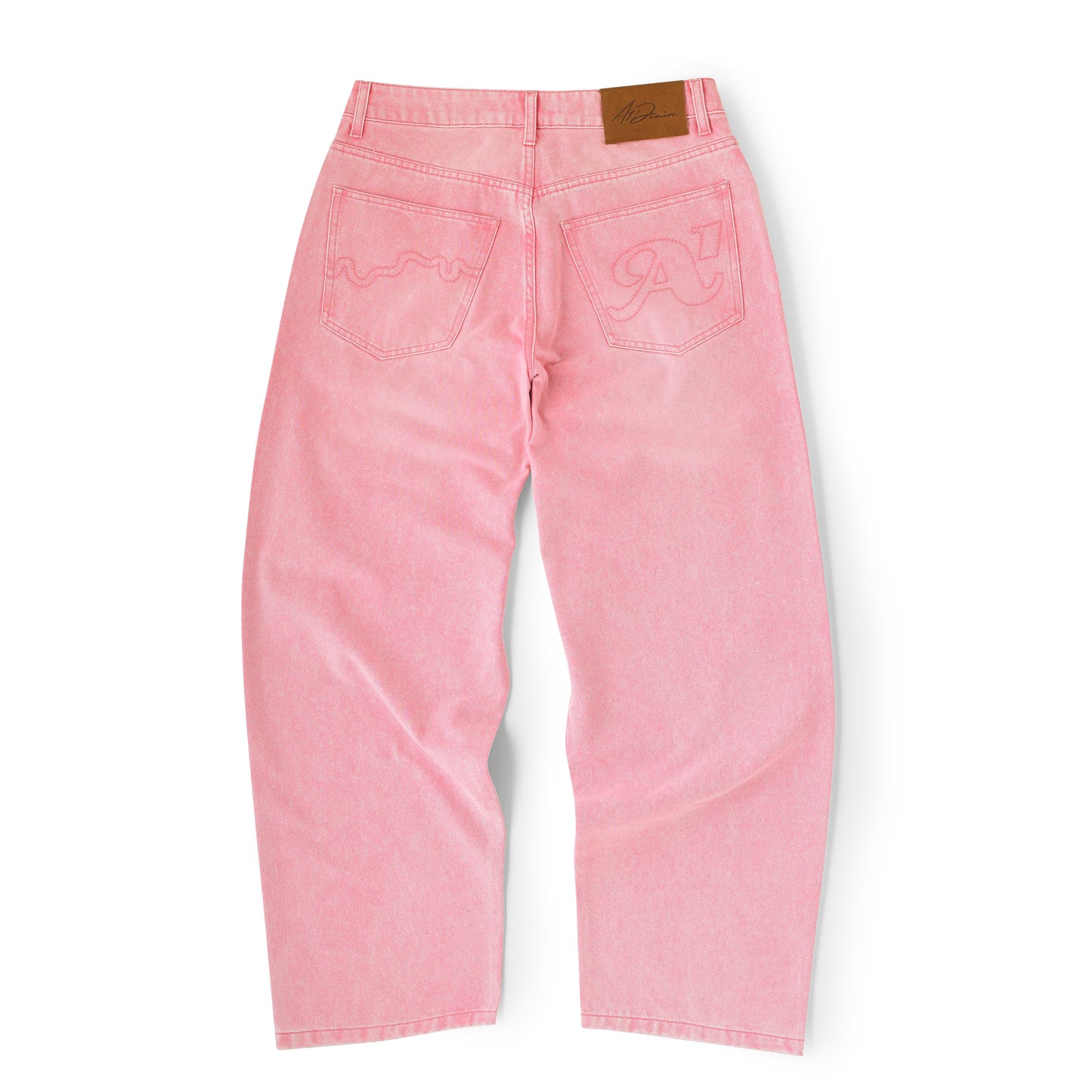 5 Pocket Relaxed Denim Pant - Pink