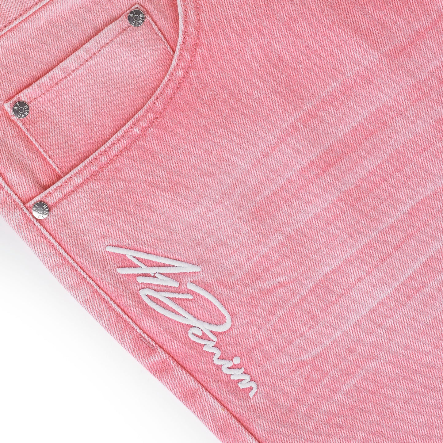 5 Pocket Relaxed Denim Pant - Pink