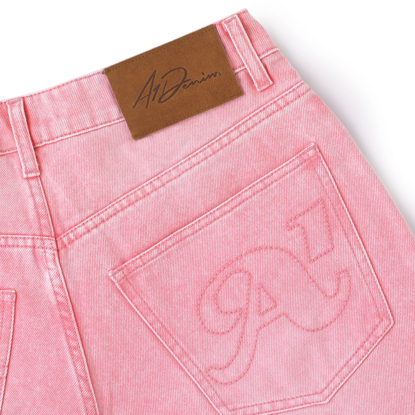 5 Pocket Relaxed Denim Pant - Pink